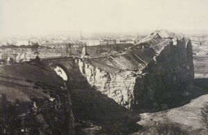 Ancienne carrière de Gypse (aujourd’hui Parc des Buttes-Chaumont), avant 1860 1880