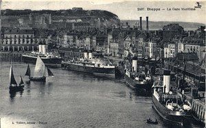 Dieppe, la Gare maritime 1900