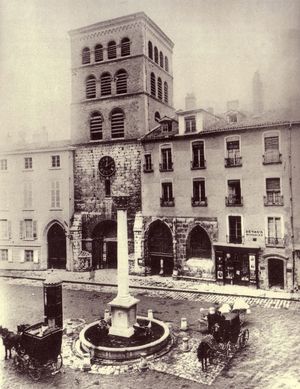La cathédrale avant la construction de la nouvelle façade 1880