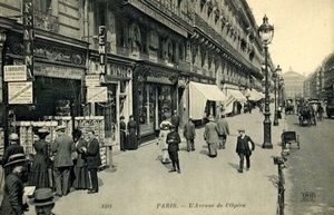 Avenue de l'Opera, librairie nouvelle 1900