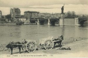 Le port et le pont de Grenelle 1910