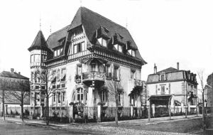 La Villa Boehm (devenu consulat d'Italie) de style Art Nouveau 1902