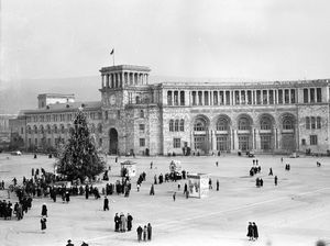 Période de fêtes de Noël à Erevan 1950