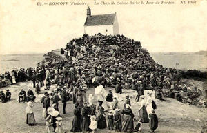 Jour du Pardon à la chapelle ste Barbe 1900