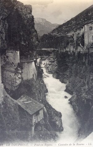 Cascades de la Bourne, Pont en Royans 1900