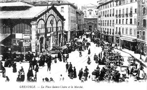 La Place Sainte-Claire et le marché 1895