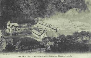 Usines de Carbure, Electrochimie, à Gavet 1920