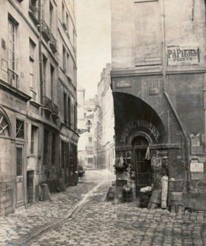 Ancienne rue des Marmousets-en-la-Cité, sur l'île de la Cité 1880
