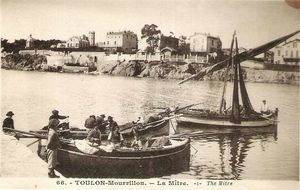Bateaux de pêche, le Mourillon - la Mître 1895