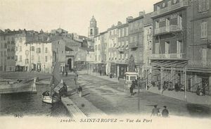 St Tropez, vue du port 1895
