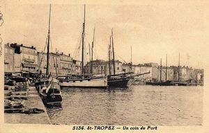 St Tropez, un coin du port 1950