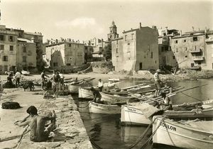 Le port des pêcheurs, St Tropez 1960