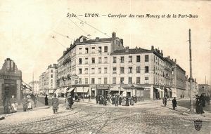 carrefour des rues Moncey et de la Part-Dieu 1900