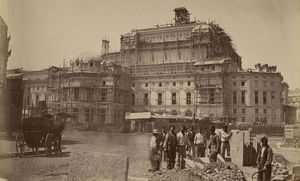 Chantier de construction de l’Opéra Garnier vers 1866 1880