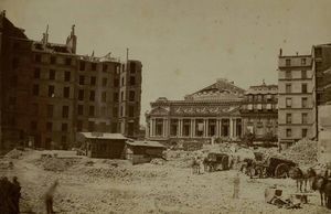 L'Opéra Garnier en construction, vers 1866 1880