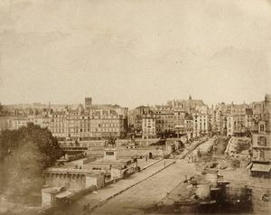 Paris, le pont Neuf en travaux, 1852 1880