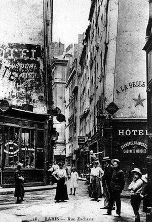 rue Xavier-Privas, rue Zacharie, Paris 1910