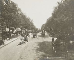 Boulevard Montmartre, Paris fin XIXe siècle 1889