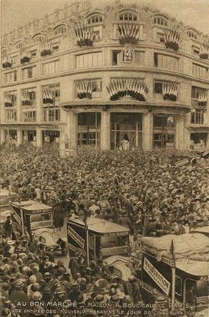 Le Bon Marché, le jour de l'inauguration 1885