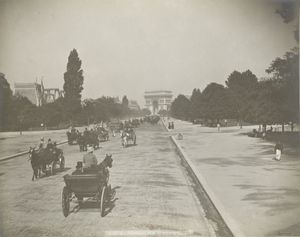 Avenue du Bois de Boulogne, fin 19e siècle 1890