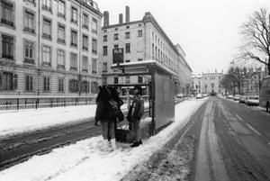 Rue de la république enneigée 1985